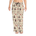 Christmas tree and reindeer pattern, Women's Pajama Pants (AOP)