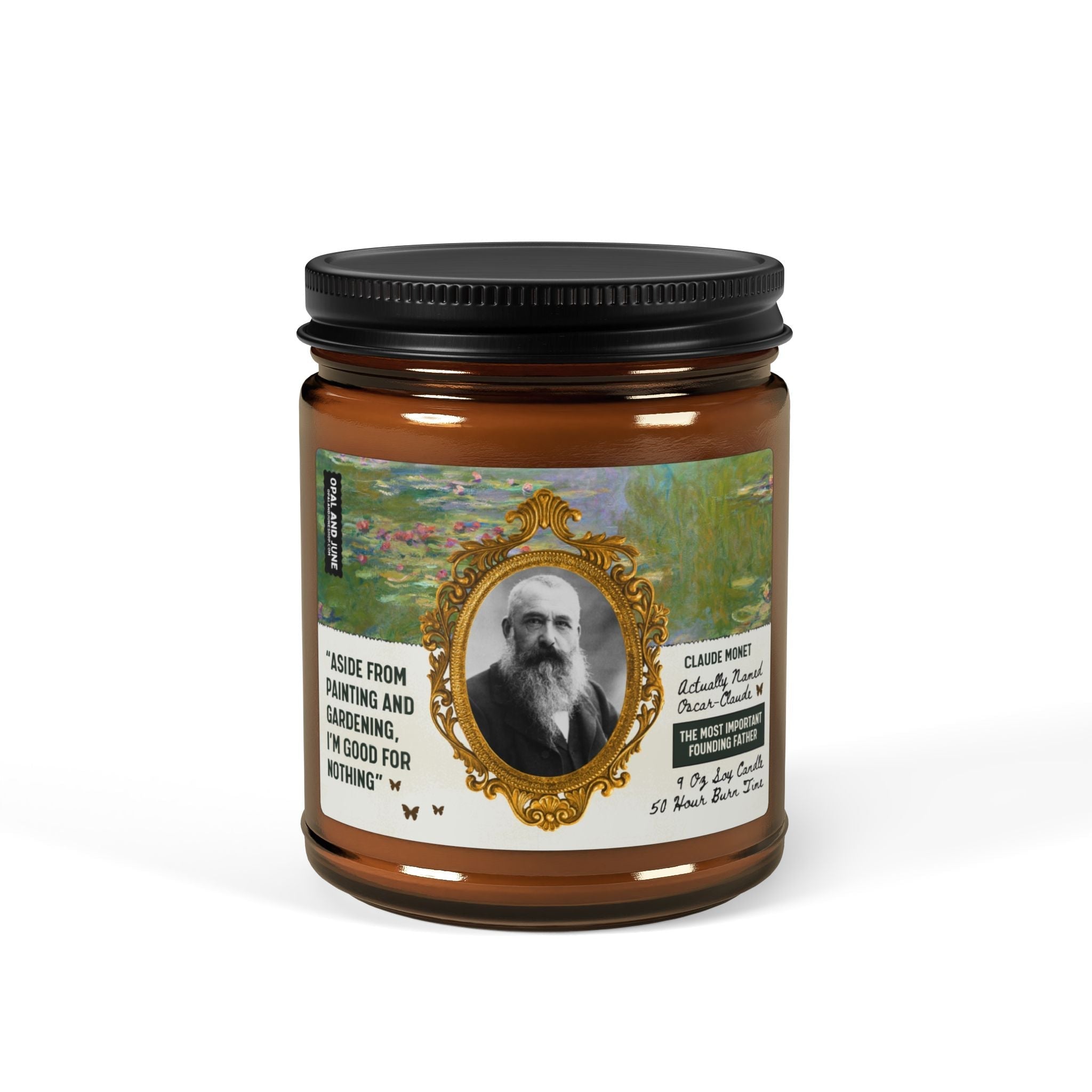 Claude Monet Gift: 9 Oz Soy Candle