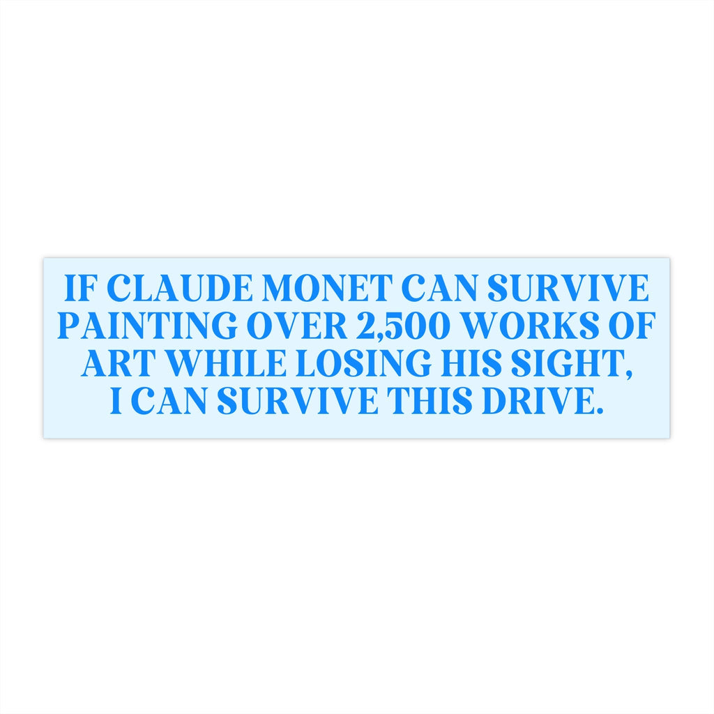 Claude Monet Bumper Sticker