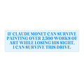 Claude Monet Bumper Sticker