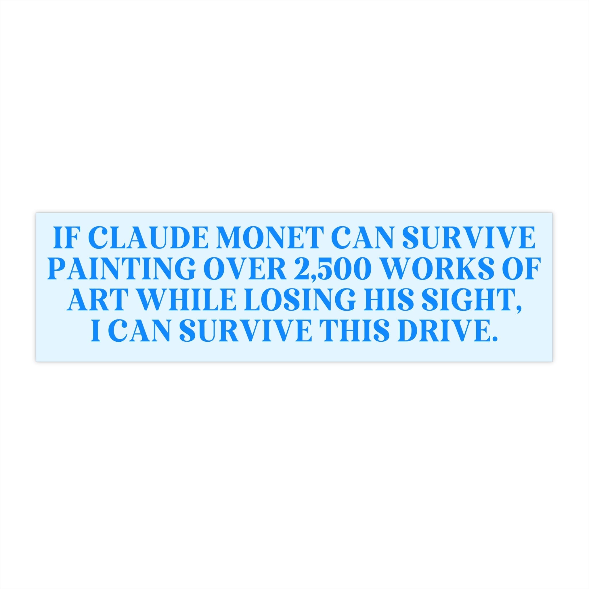 Claude Monet Bumper Sticker