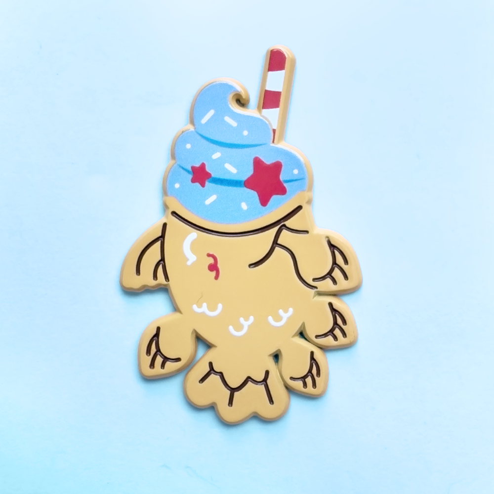 [CLEARANCE] Coelacanth Taiyaki Pin
