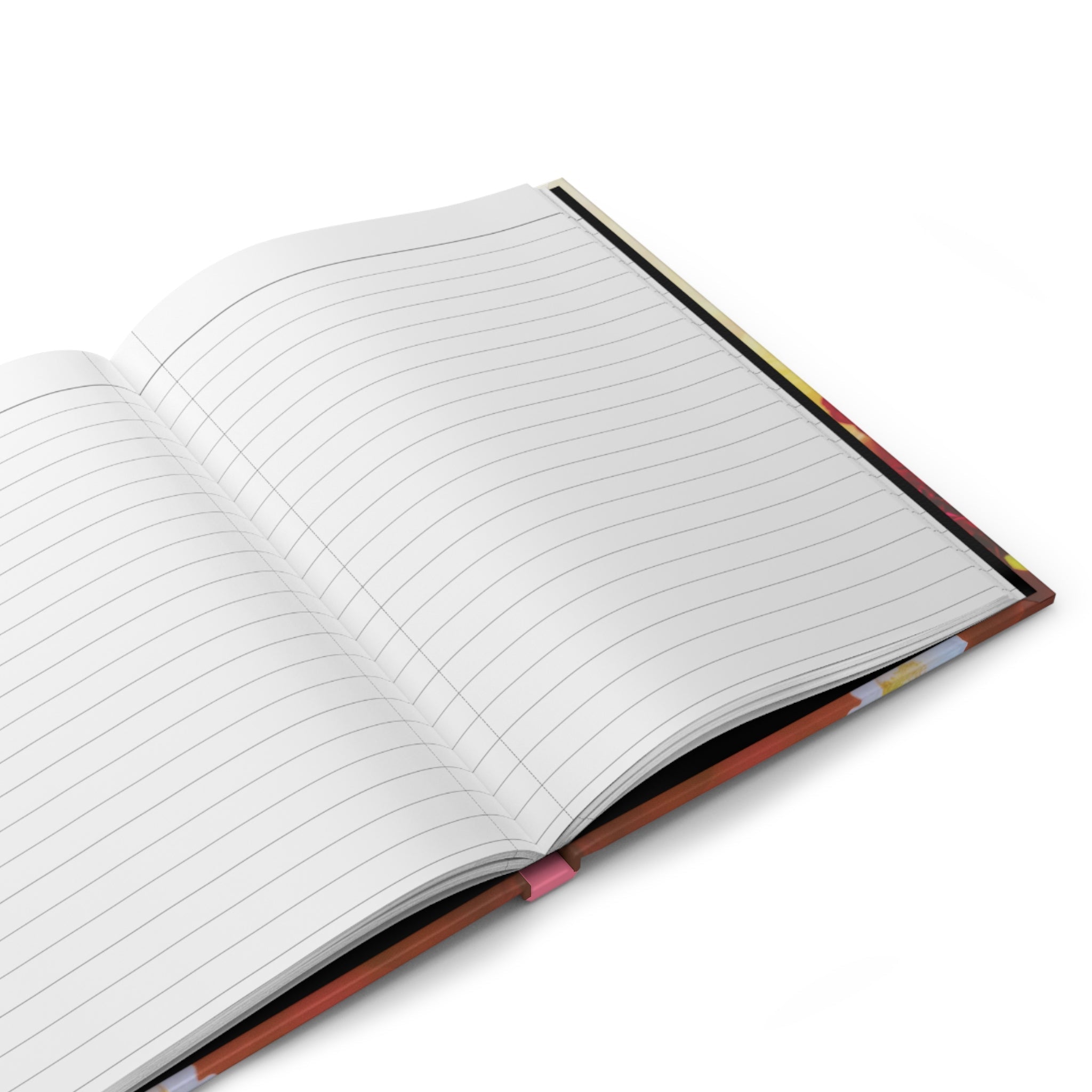 Colorful Aesthetic Flower Notebook: Hardcover Notebook with Photo Cover of Cute Backyard Flowers