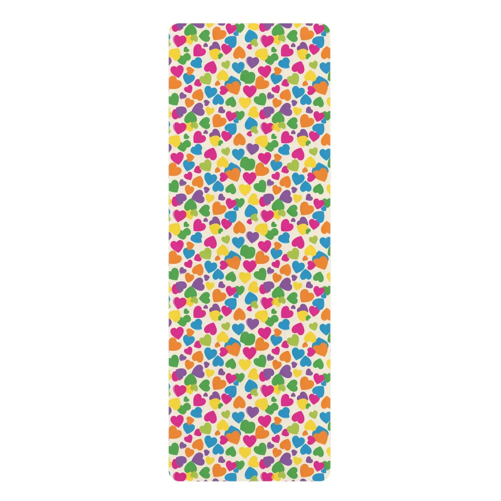 Non Slip Colorful Heart Pattern Yoga Mat - Dipaliz