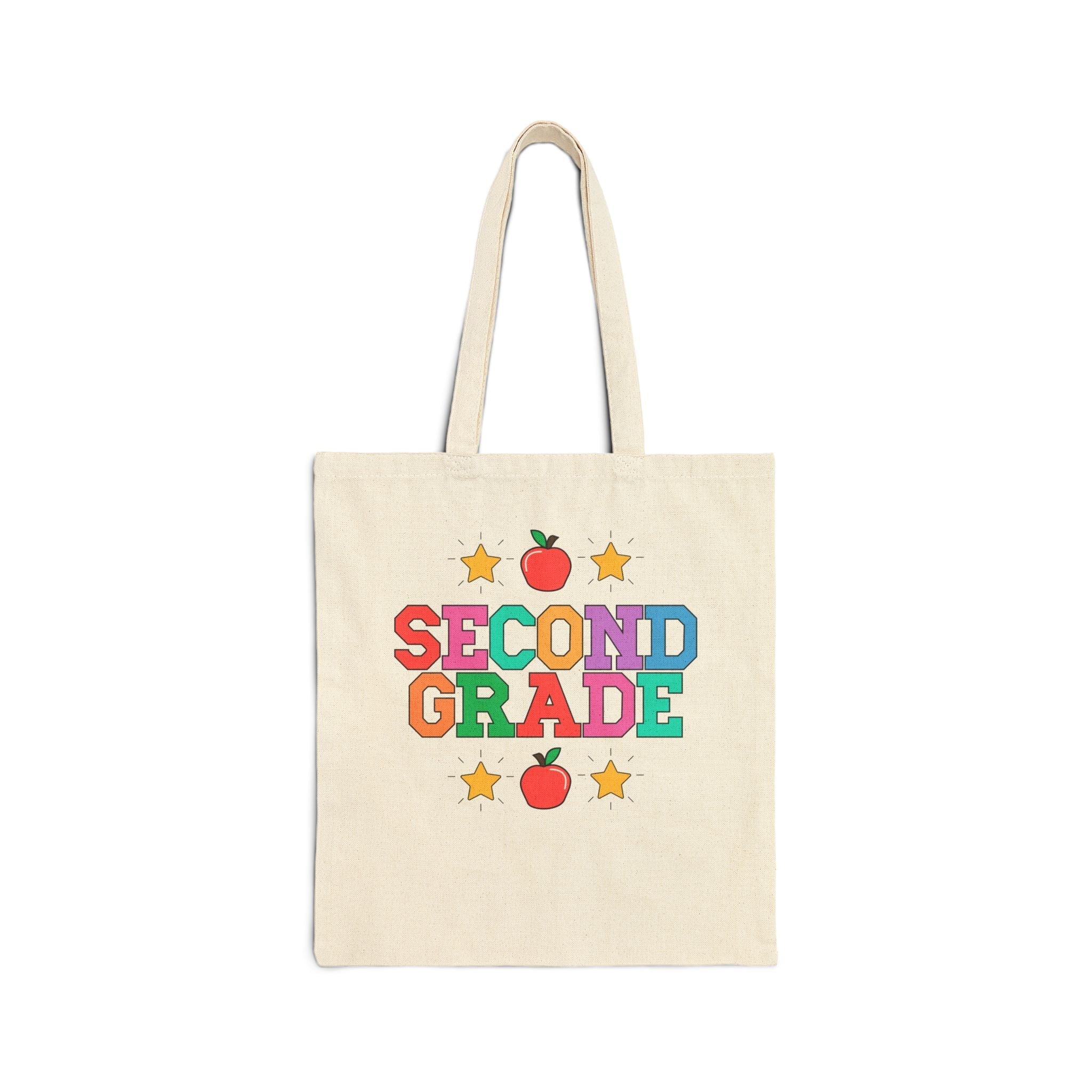 Colorful Second Grade Teacher Tote