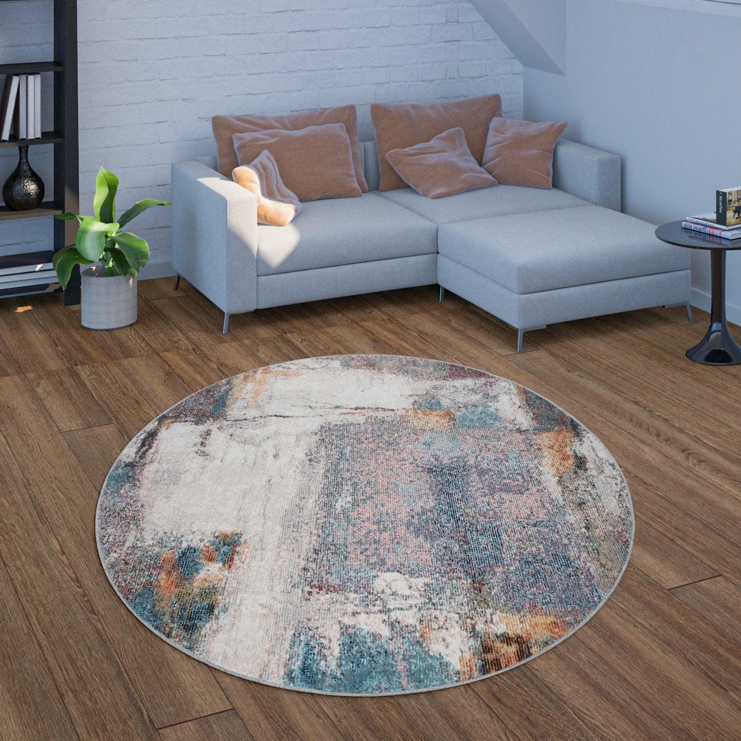 Colourful Indoor & Outdoor Rug for Balcony Industrial Look