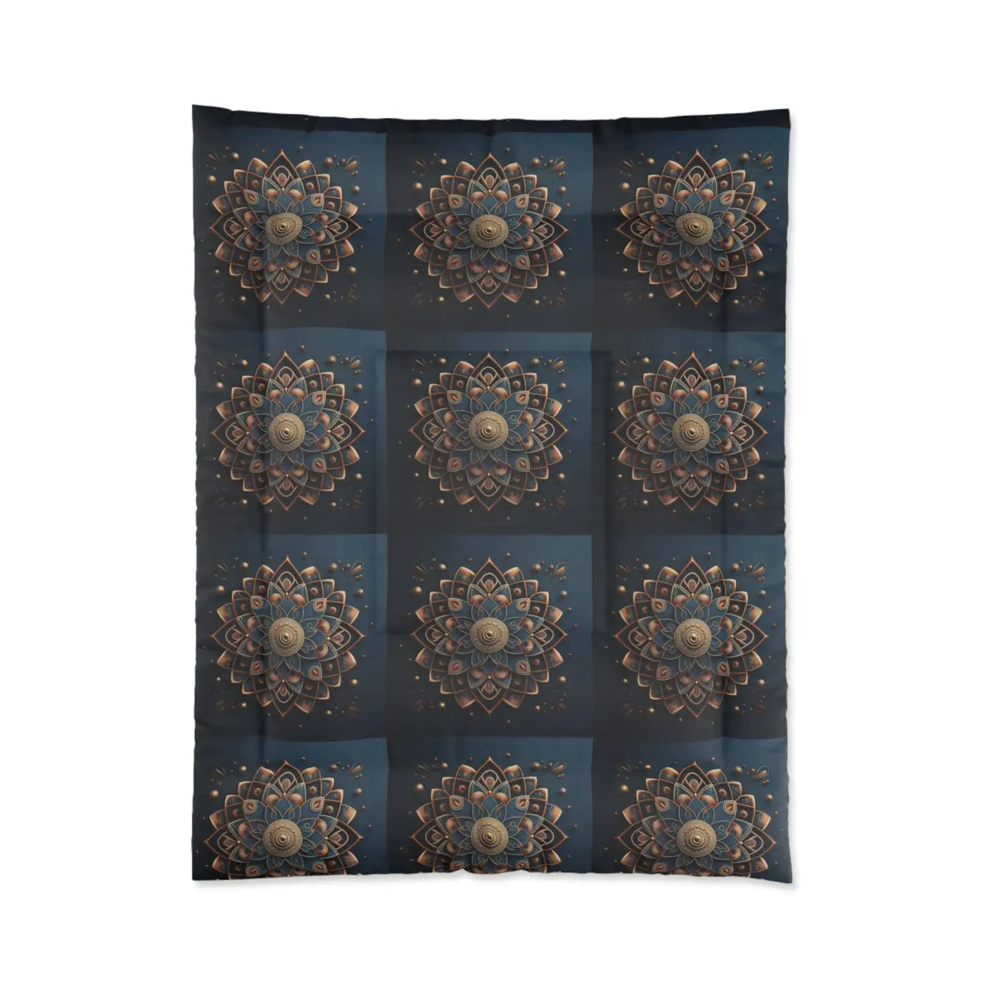 Cozy Geometric Pattern Comforter - Mandal Design - DipaliZ
