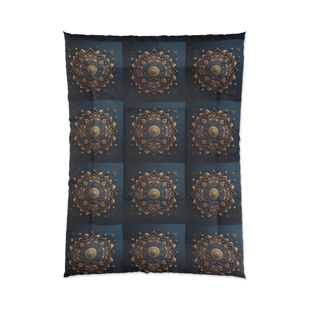 Cozy Geometric Pattern Comforter - Mandal Design - DipaliZ