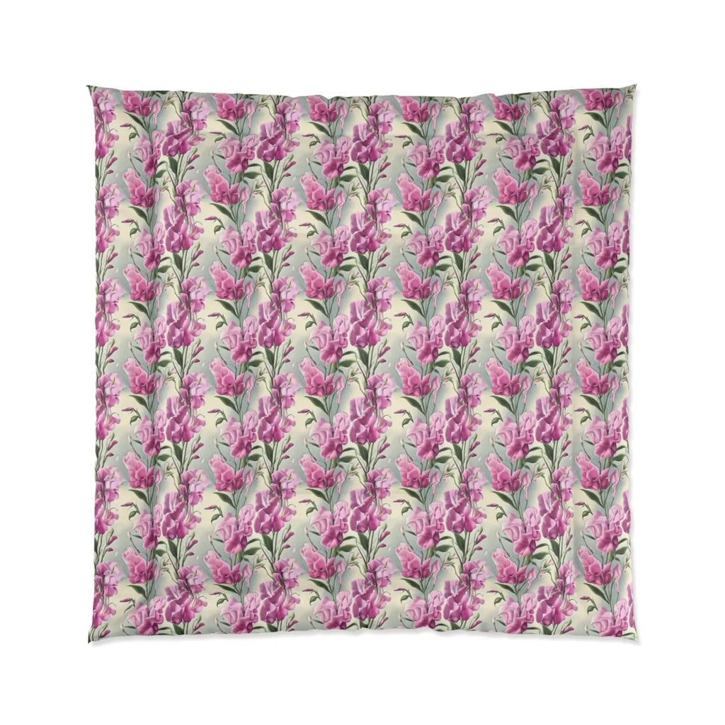 Cozy Pink Flowers Pattern Comforter - Soft Bedding - DipaliZ