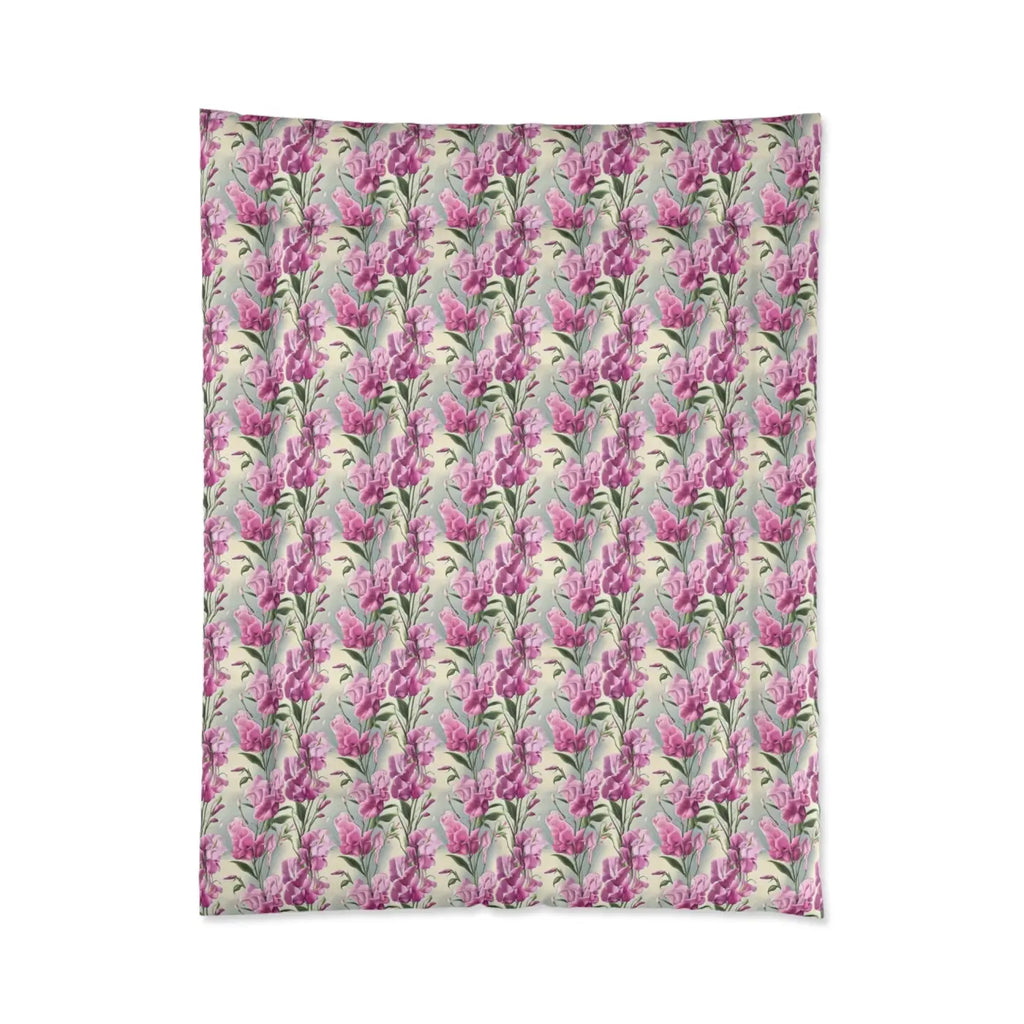Cozy Pink Flowers Pattern Comforter - Soft Bedding - DipaliZ
