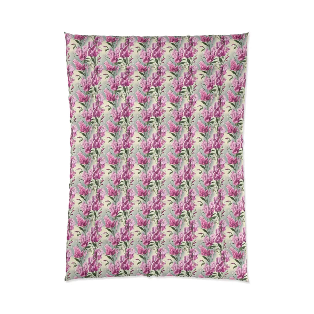Cozy Pink Flowers Pattern Comforter - Soft Bedding - DipaliZ