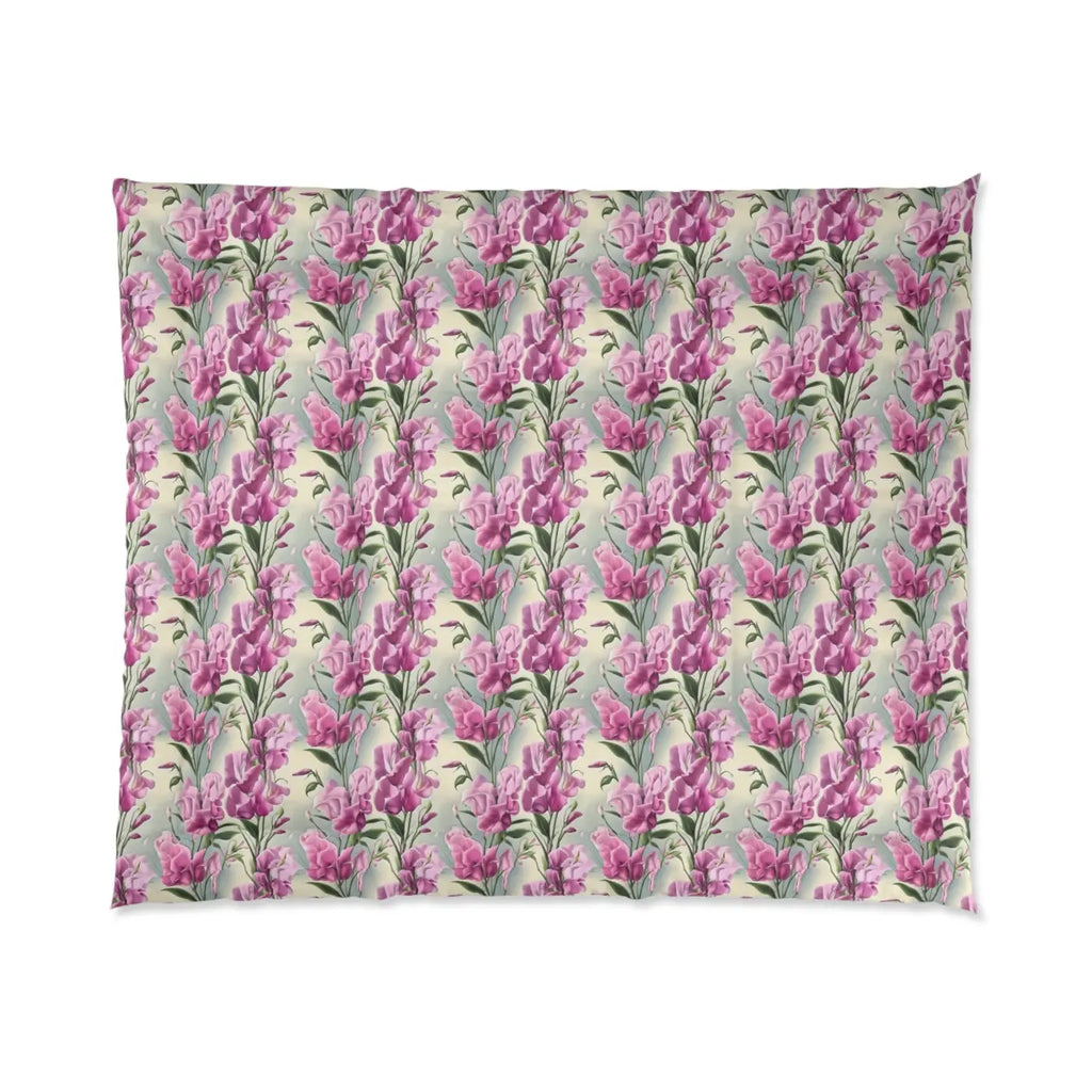 Cozy Pink Flowers Pattern Comforter - Soft Bedding - DipaliZ