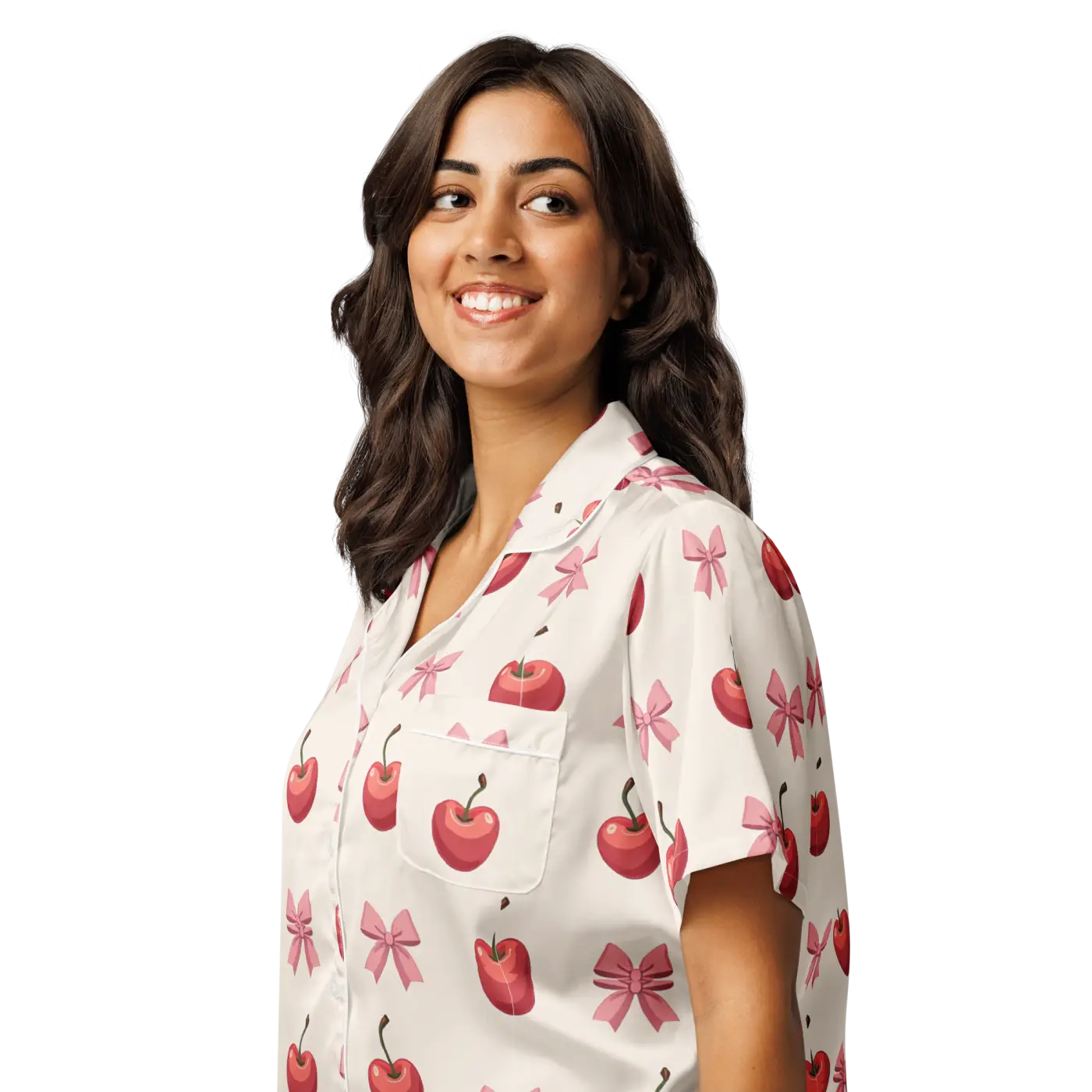 Kawaii Girl Short Sleeve Pajama - Satin Comfort Glam - DipaliZ