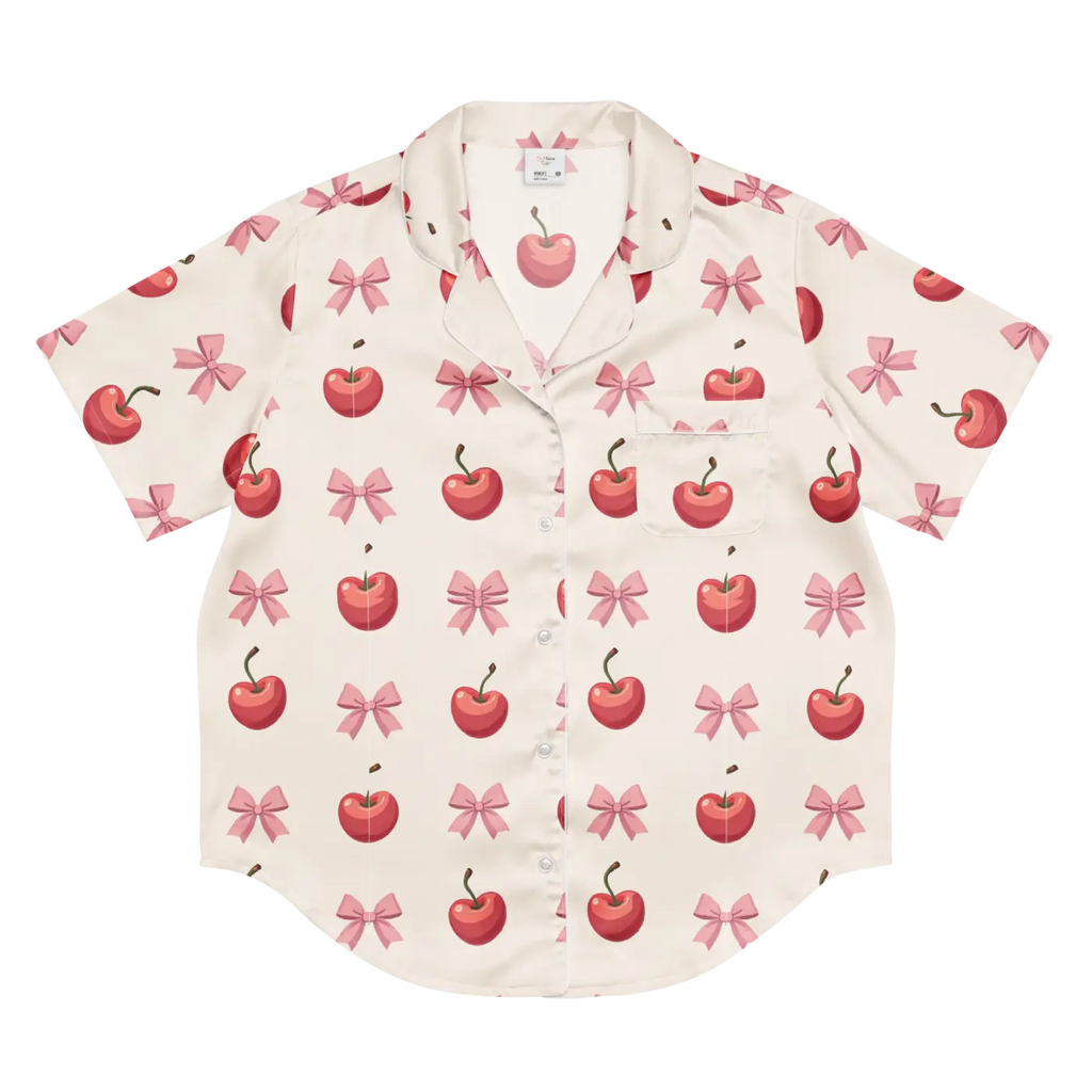 Kawaii Girl Short Sleeve Pajama - Satin Comfort Glam - DipaliZ