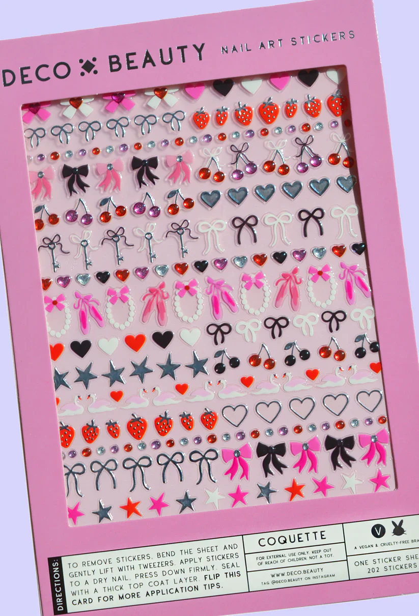 "Coquette" Deco Beauty Nail Art Stickers