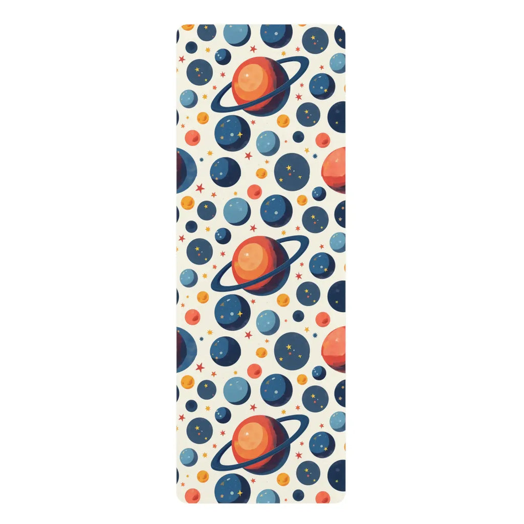 Vibrant Cosmic Rubber Yoga Mat - Galaxy Design - Dipaliz