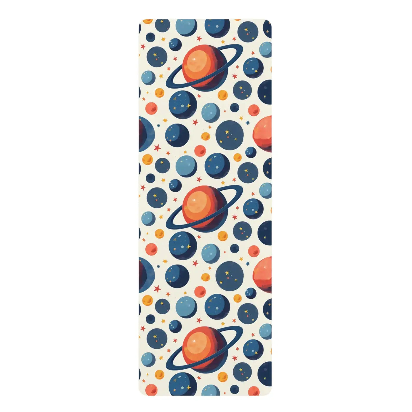 Vibrant Cosmic Rubber Yoga Mat - Galaxy Design - Dipaliz