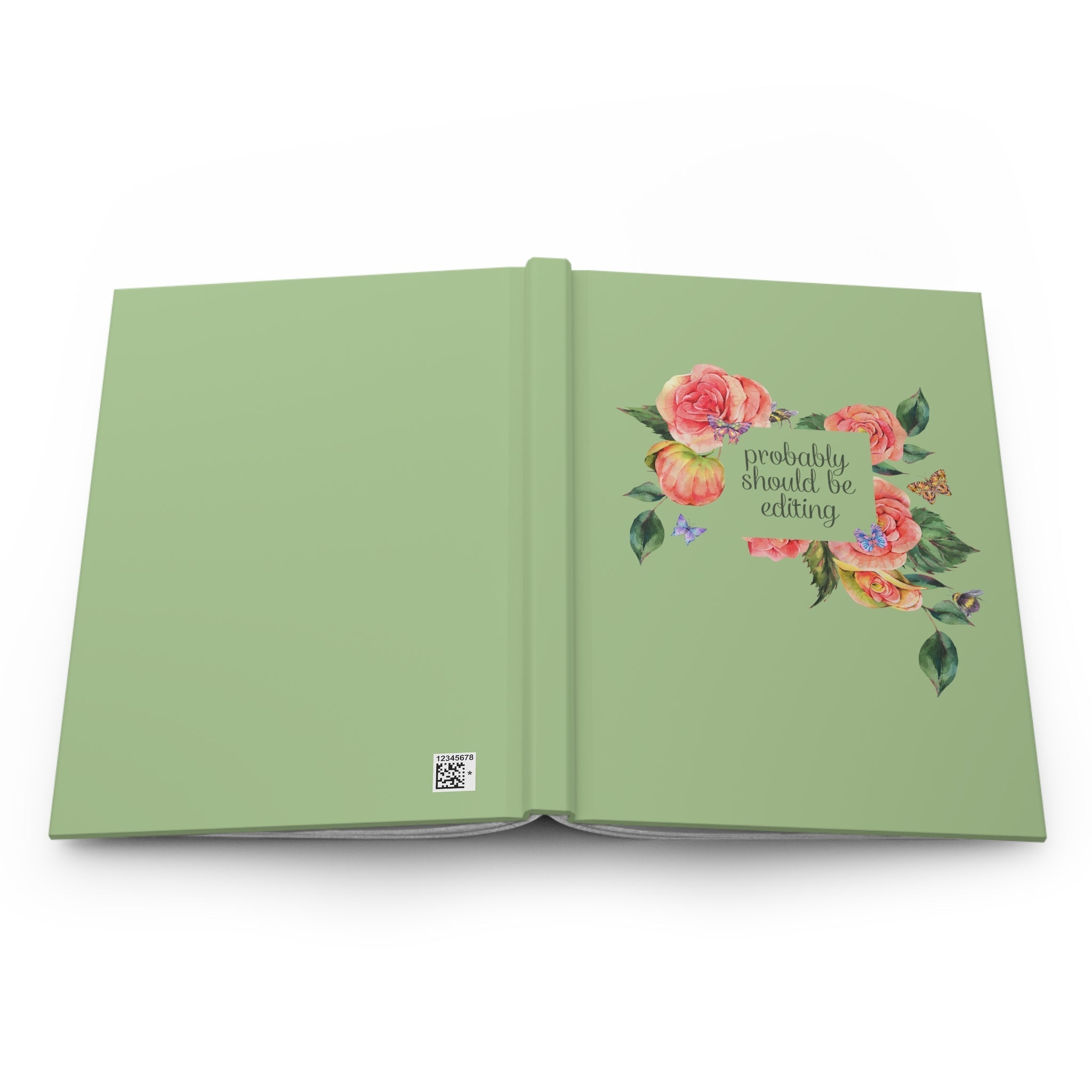 Cottagecore Floral Notebook: Probably Should Be Editing