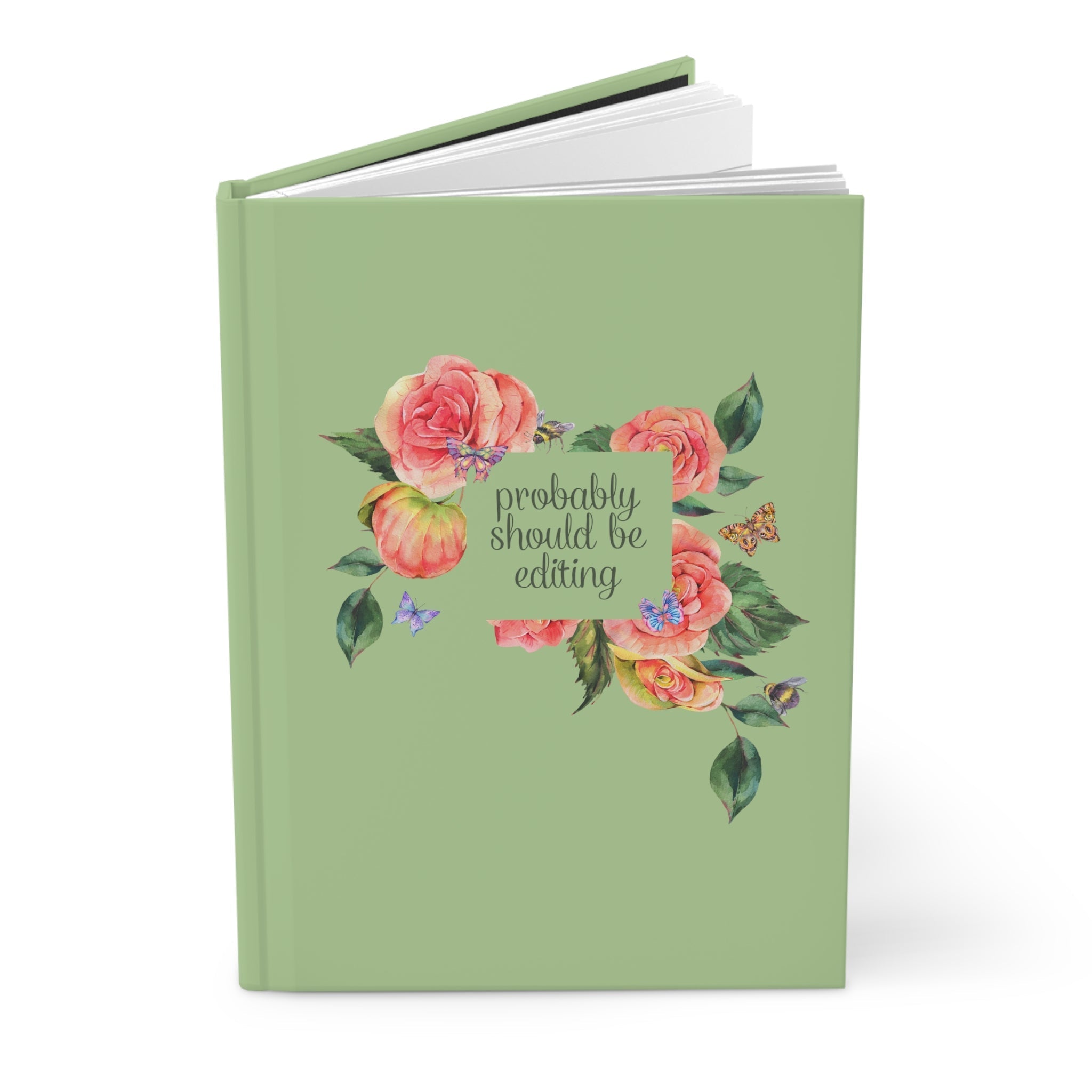 Cottagecore Floral Notebook: Probably Should Be Editing