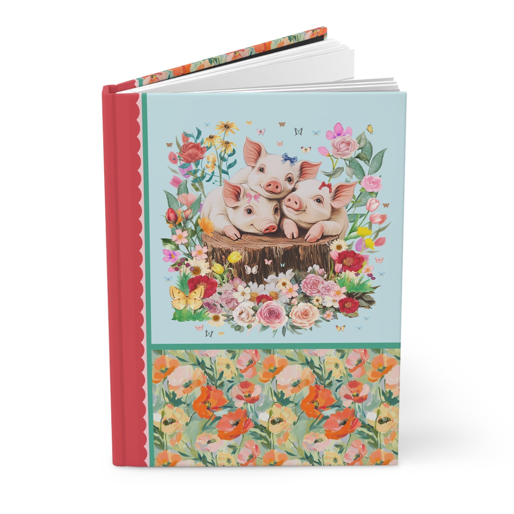 Cottagecore Pig Notebook