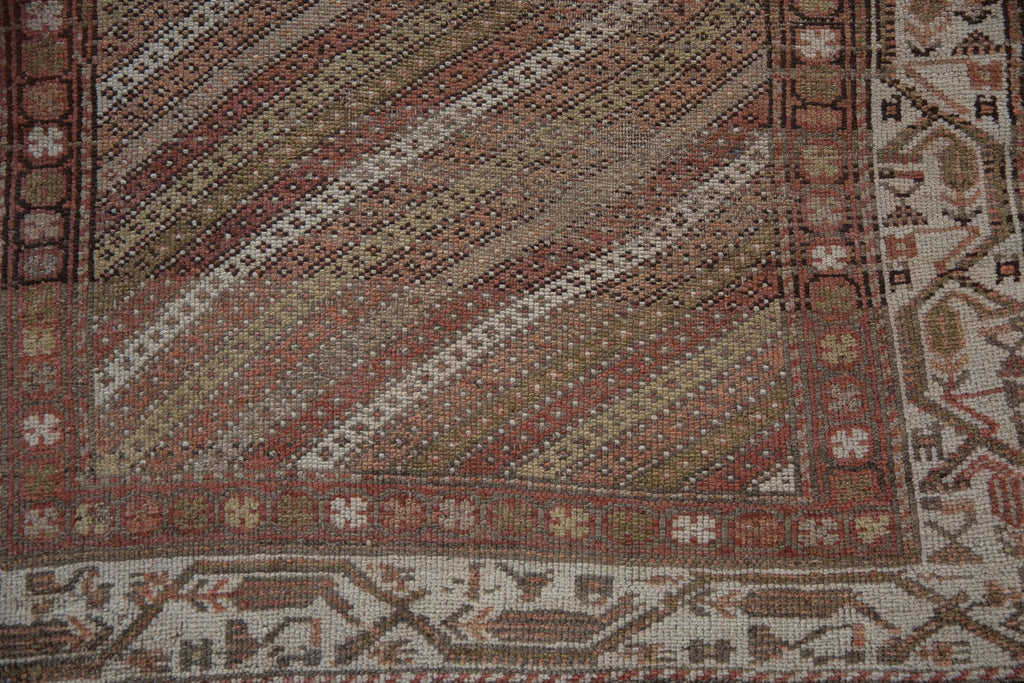 3x8.5 Vintage Distressed Hamadan Rug Runner