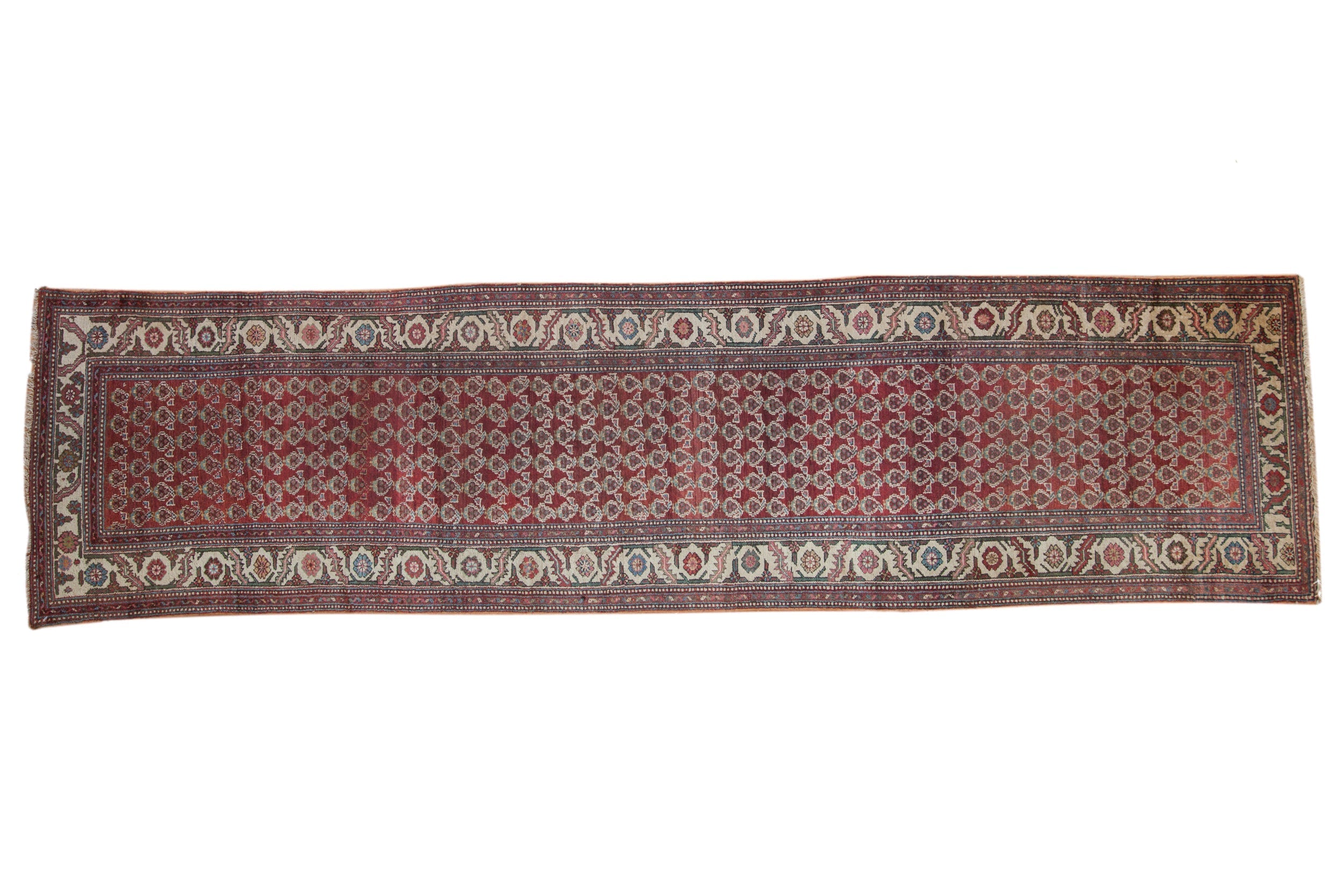 3.5x12 Vintage Hamadan Rug Runner