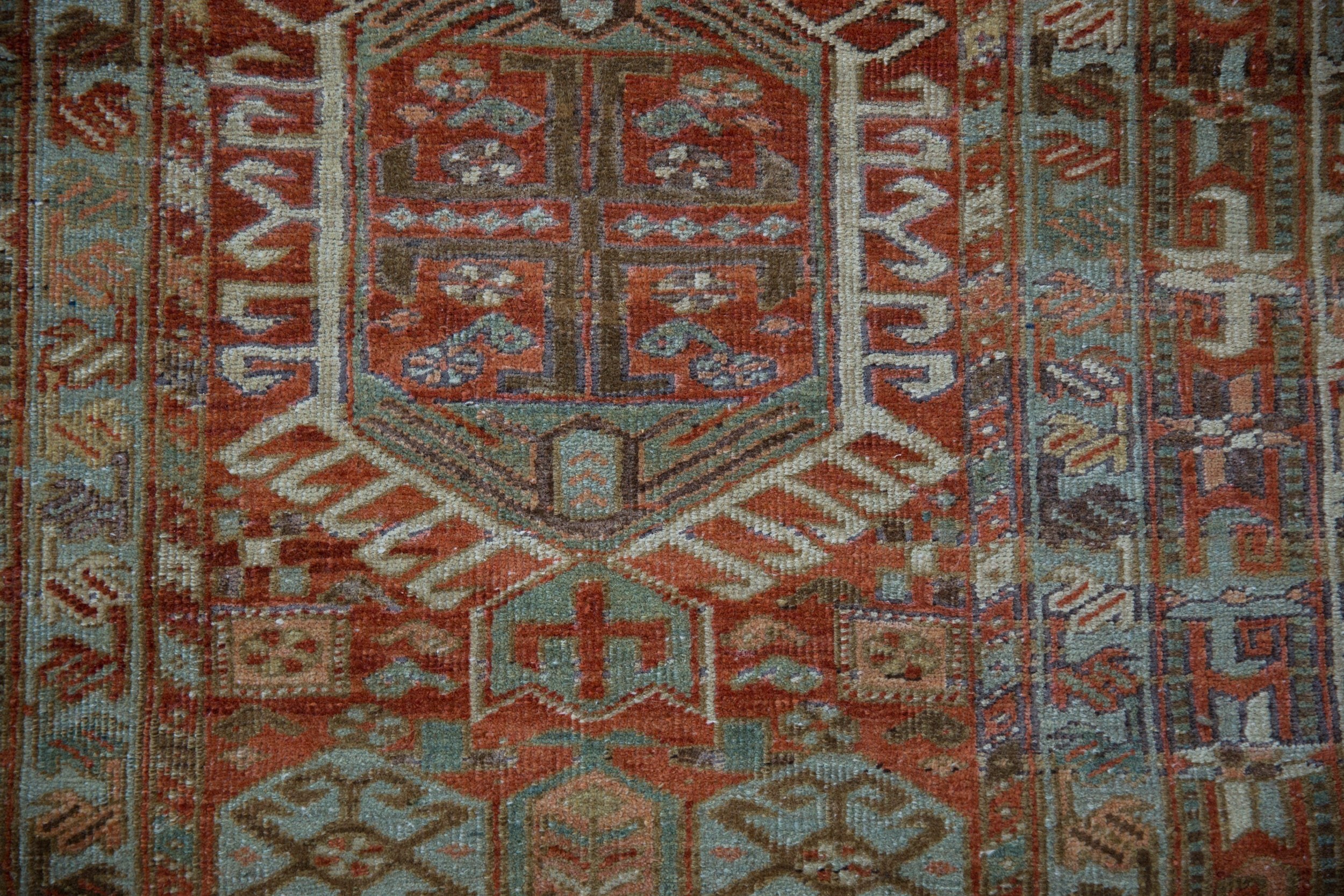 2.5x14 Vintage Fine Distressed Karaja Rug Runner