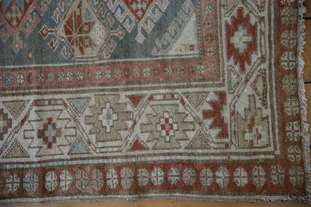 3.5x15.5 Vintage Distressed Hamadan Rug Runner
