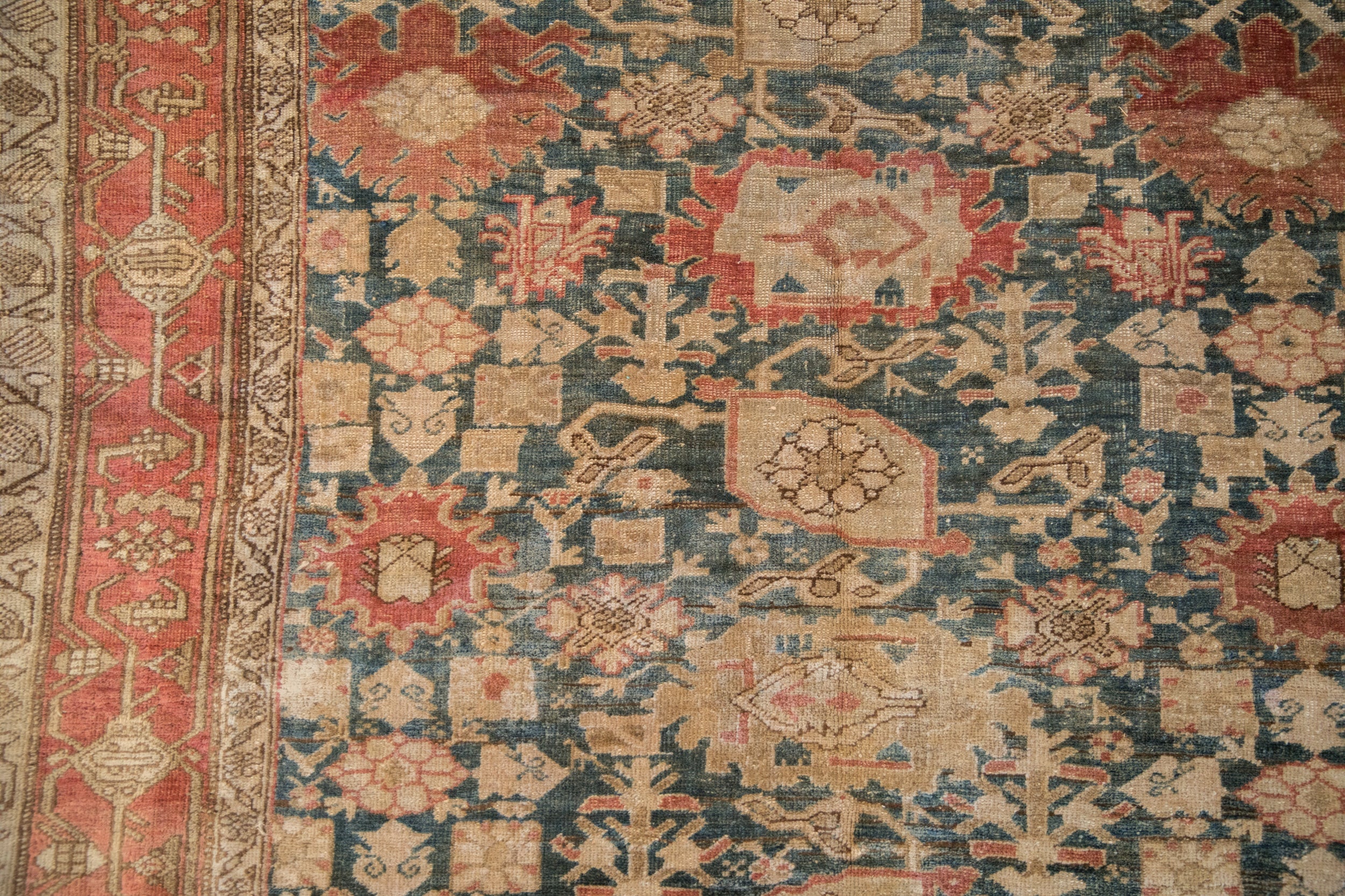 5.5x11 Antique Fine Distressed Bijar Rug Runner