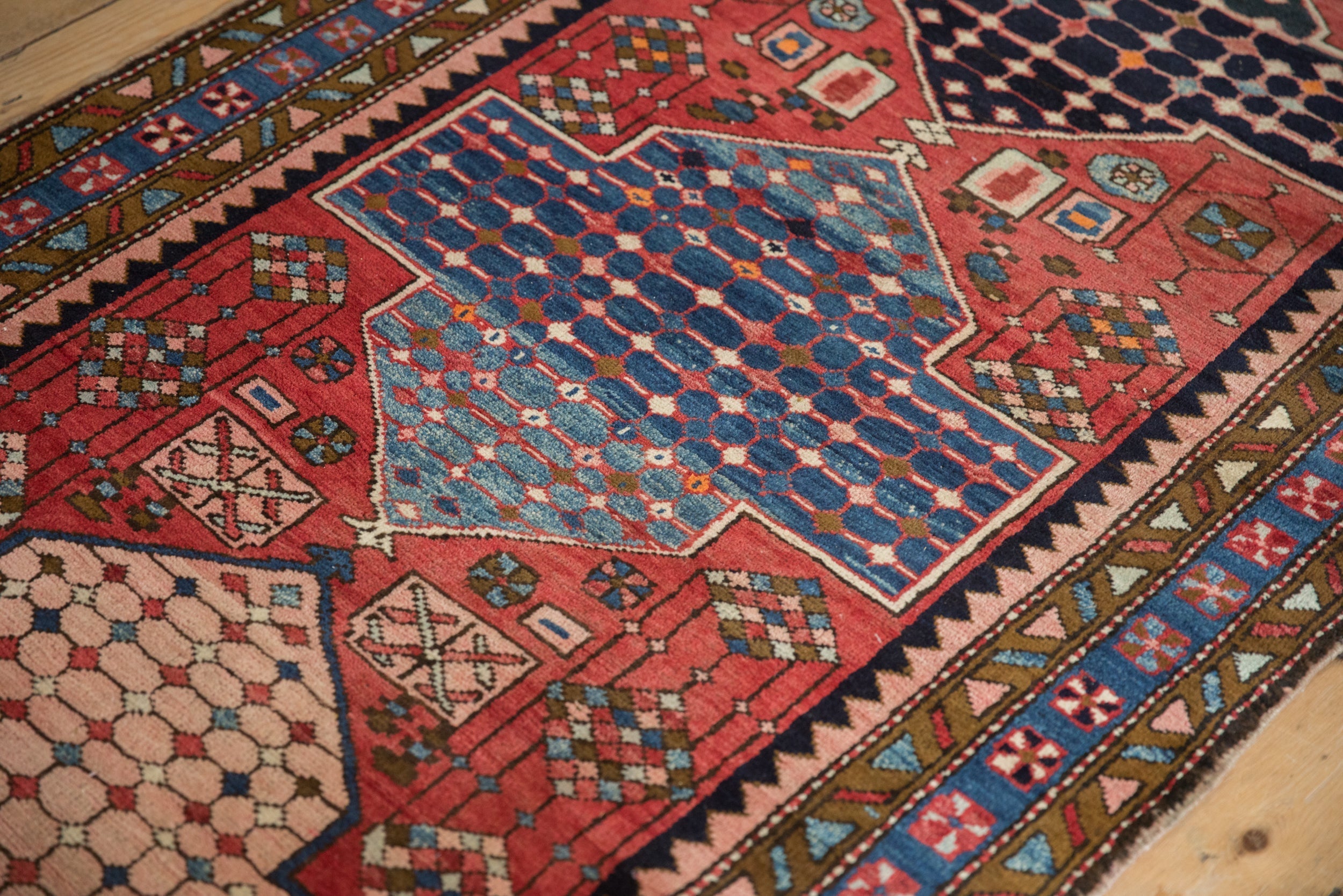 3.5x12.5 Vintage Baktiari Rug Runner
