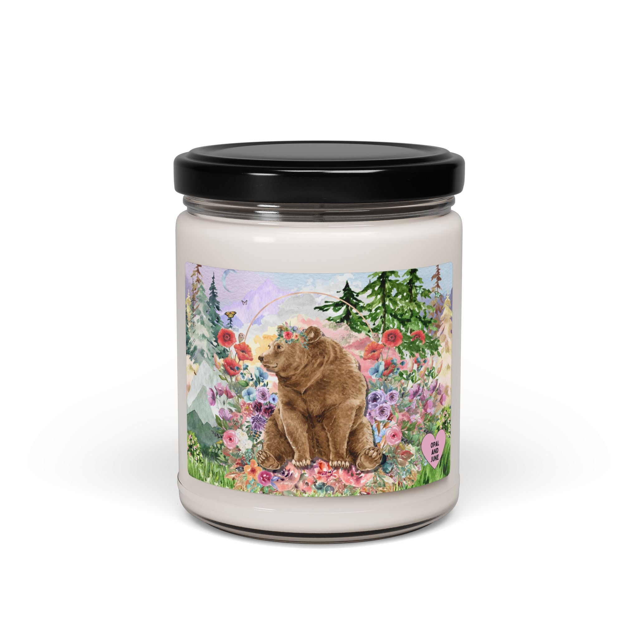 Cottagecore Bear Candle