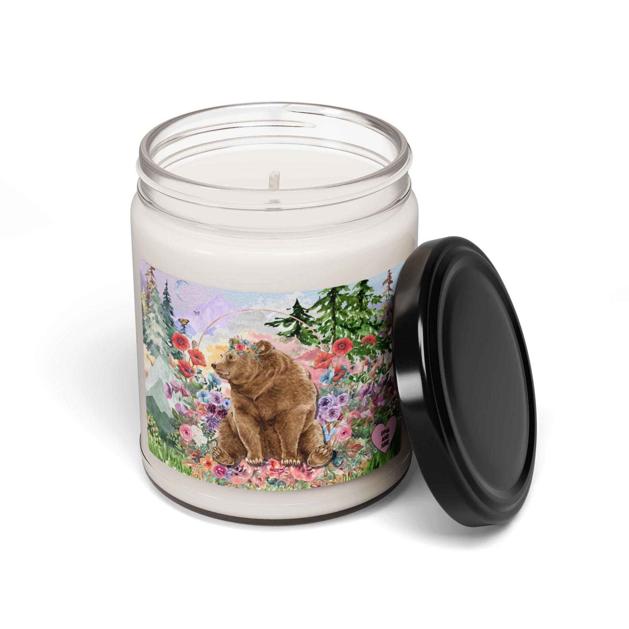Cottagecore Bear Candle