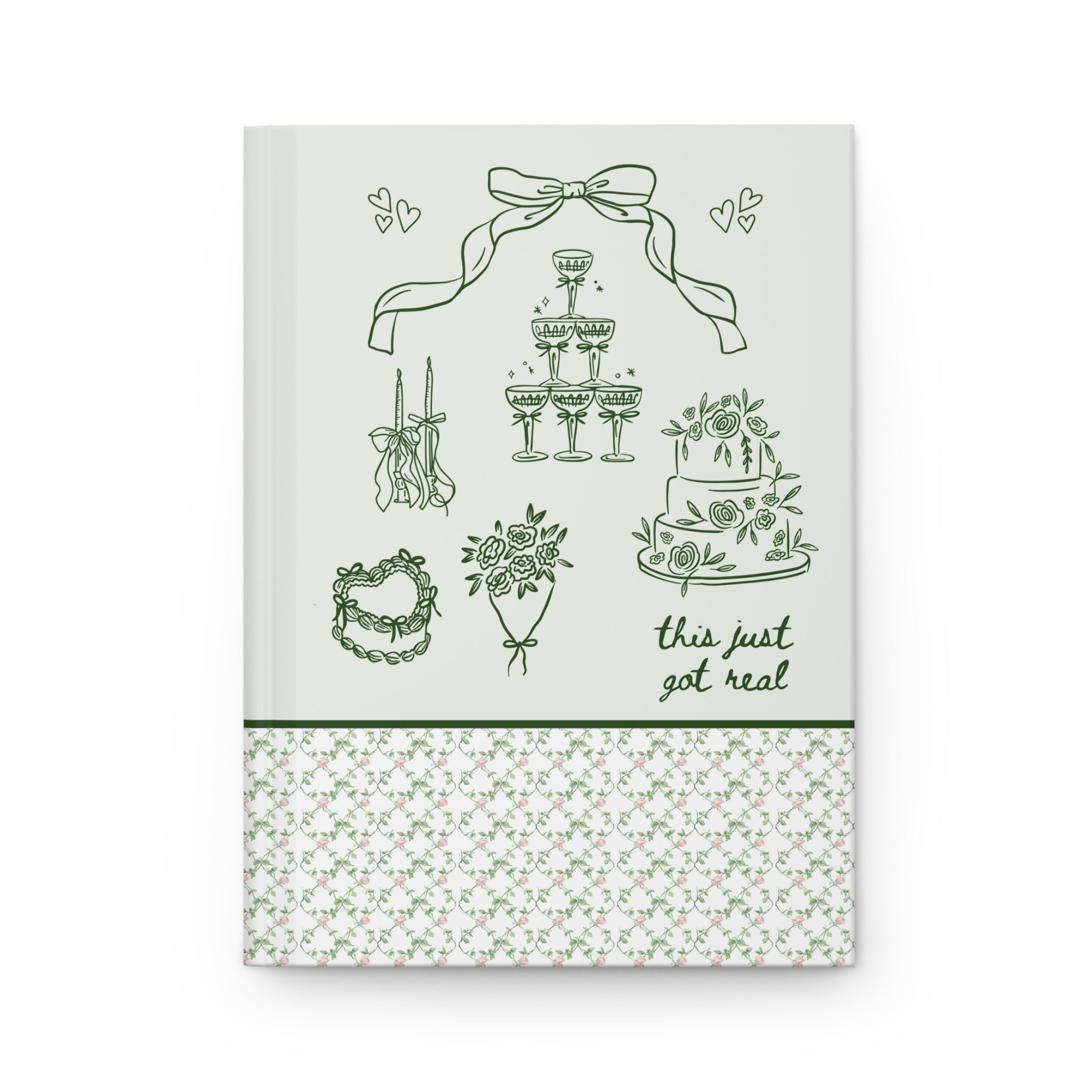 Cute Cottagecore Notebook for Bride