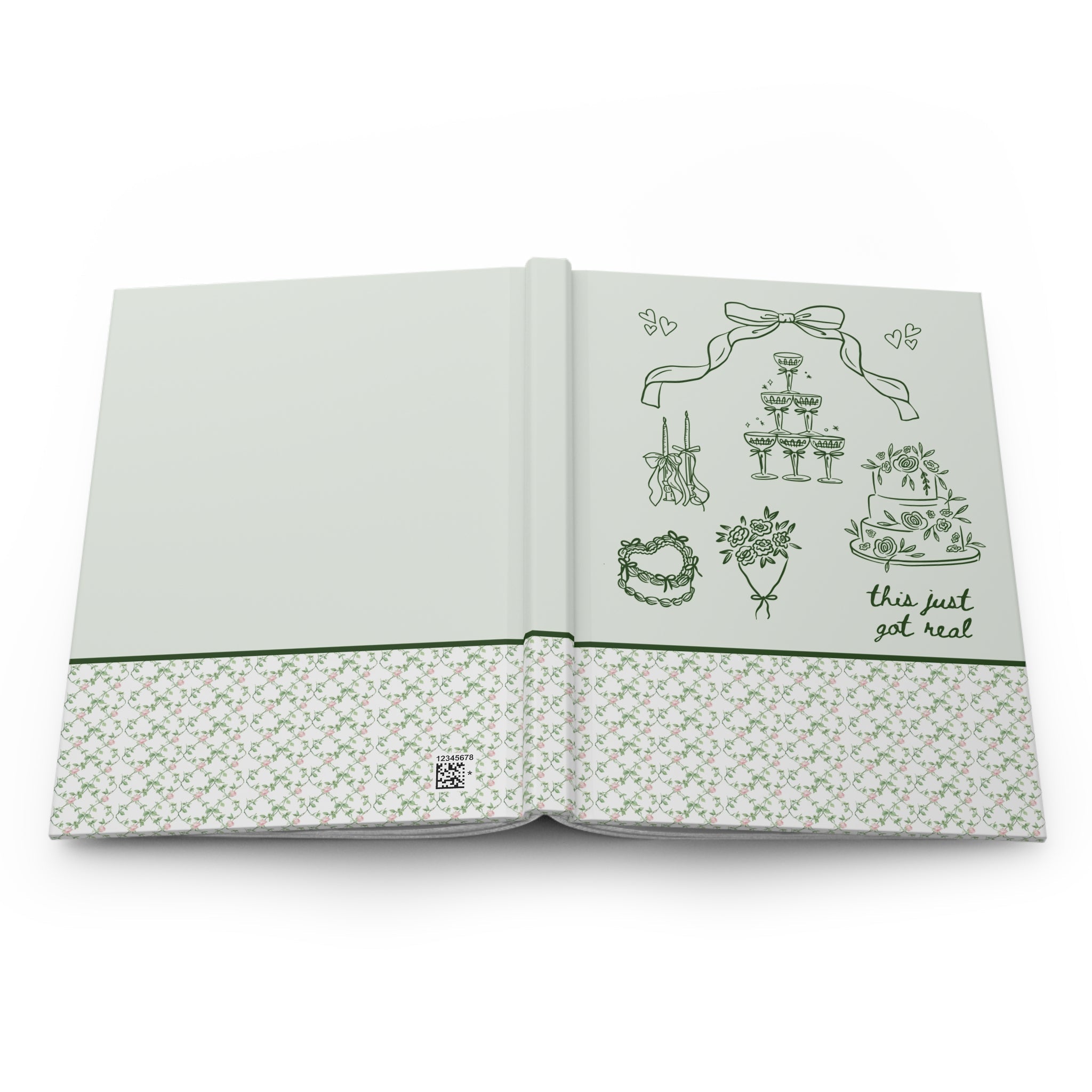 Cute Cottagecore Notebook for Bride