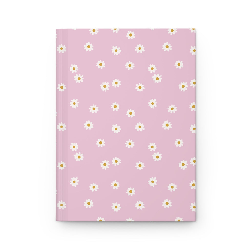 Cute Daisy Notebook for School or Work Meetings: Pastel Flower Hardcover Journal