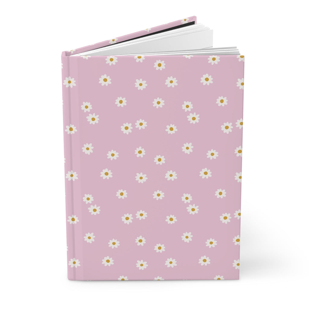 Cute Daisy Notebook for School or Work Meetings: Pastel Flower Hardcover Journal