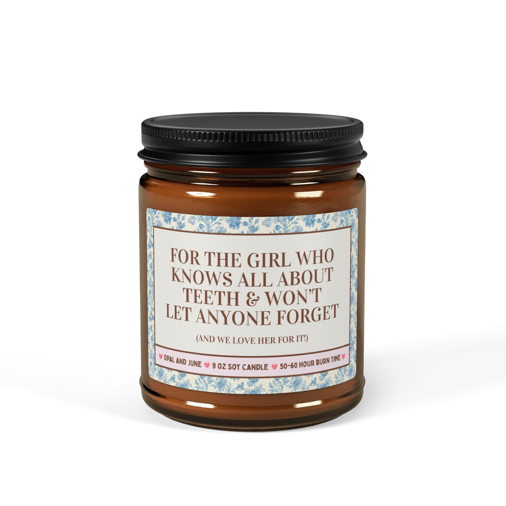 For the Girl Who Knows All About Teeth Candle