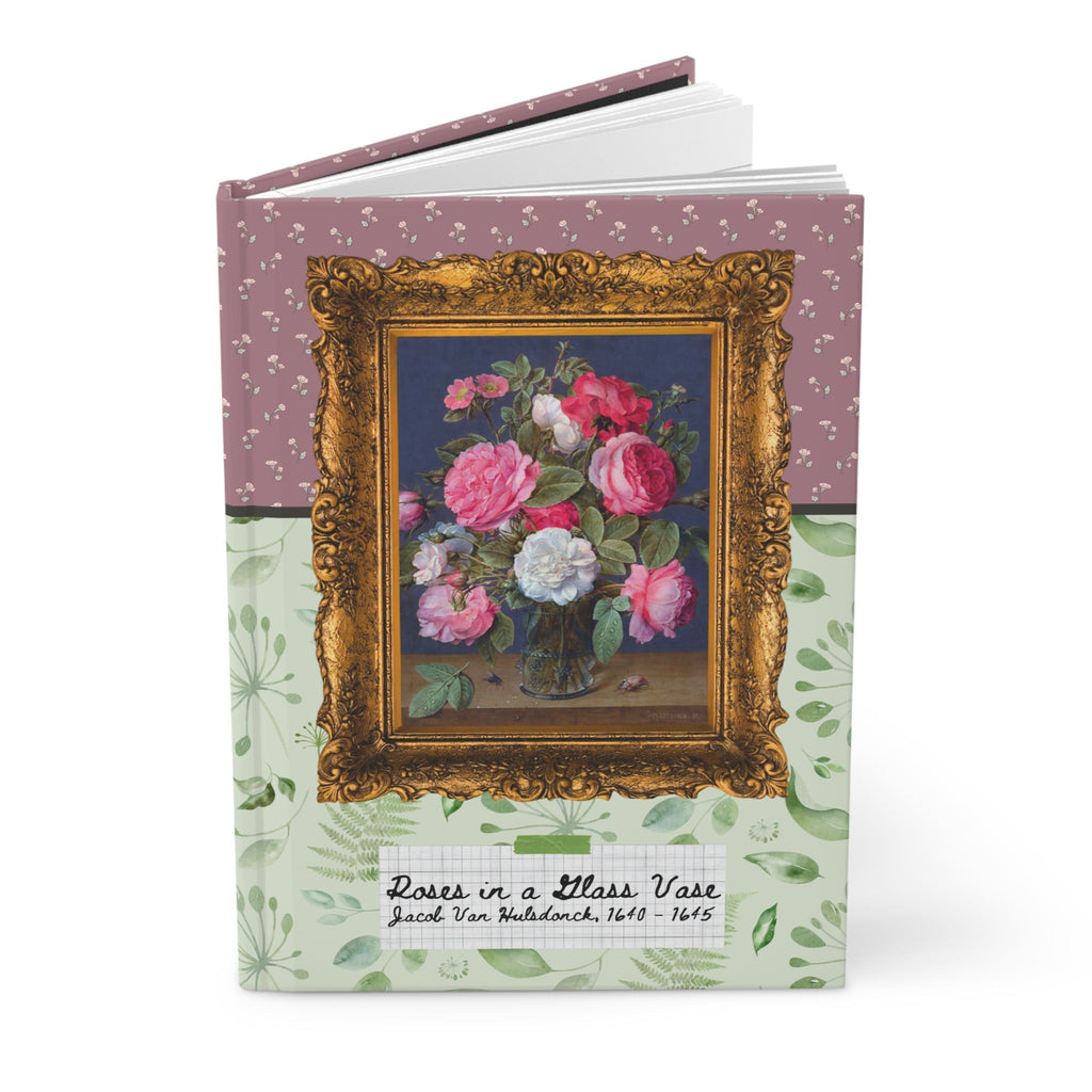 Roses in a Glass Vase Journal
