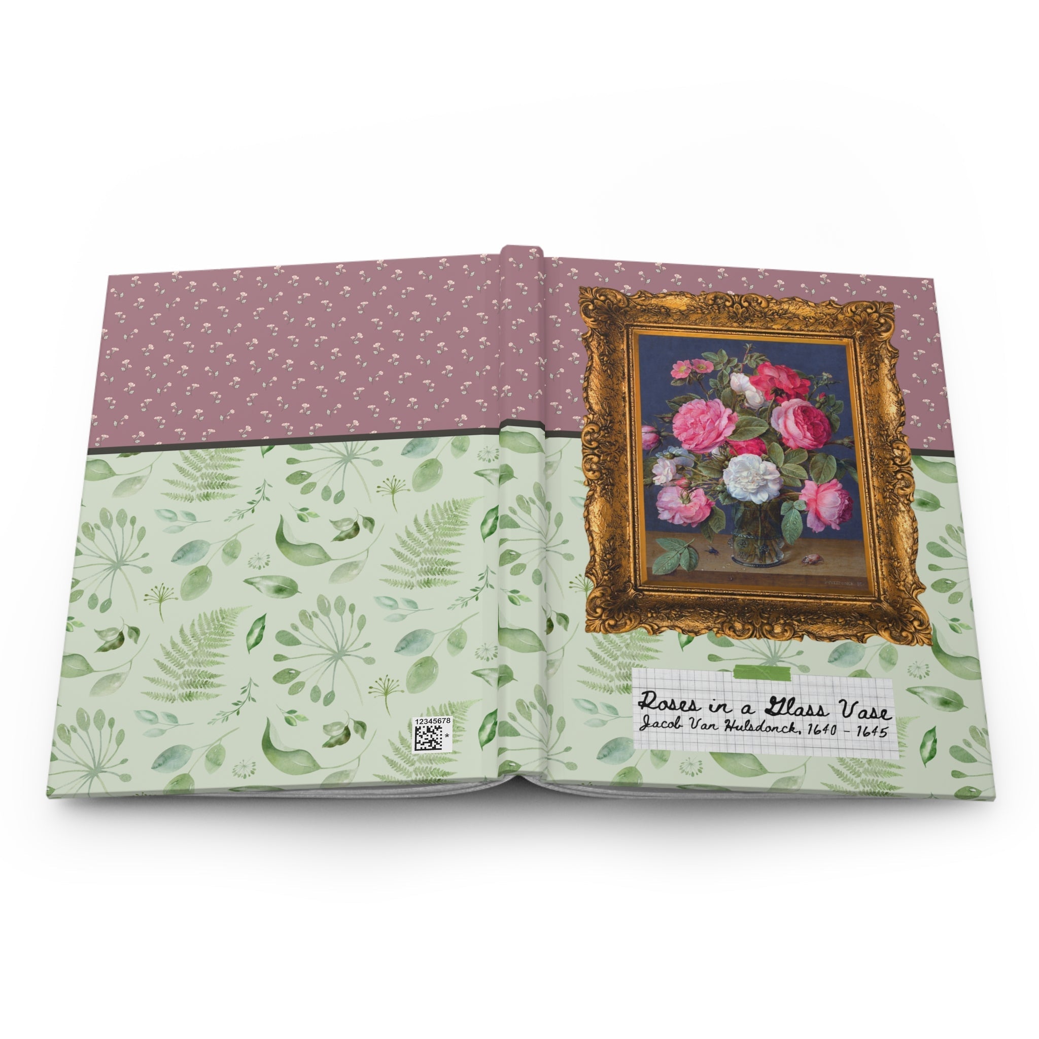 Roses in a Glass Vase Journal