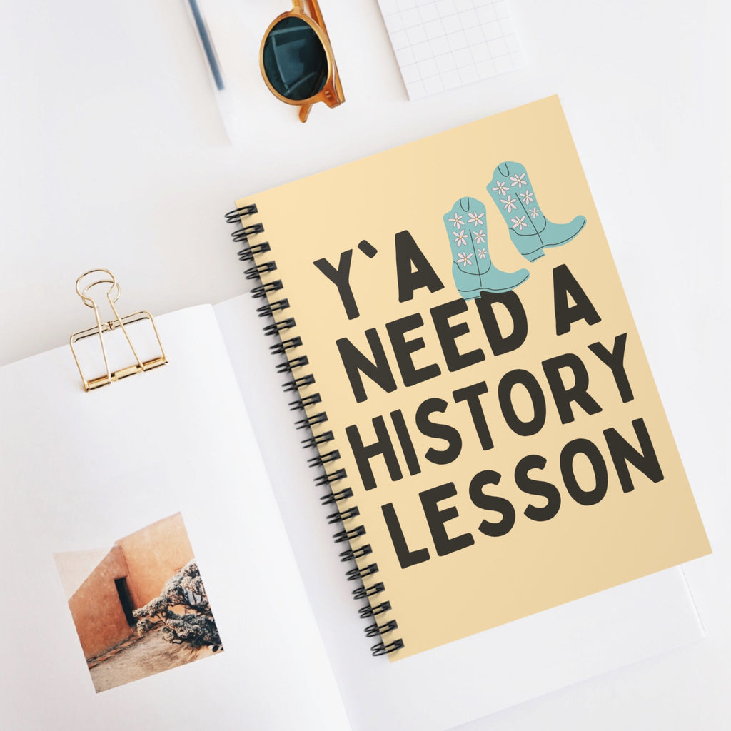 Cute Groovy Western History Notebook or Journal for History Teacher: Y'all Need A History Lesson