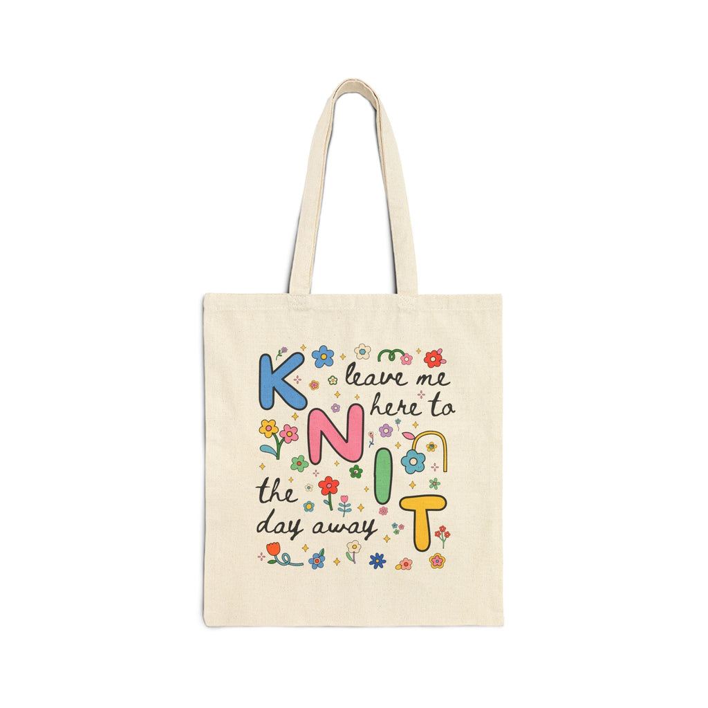 Cute Knitting Tote Bag