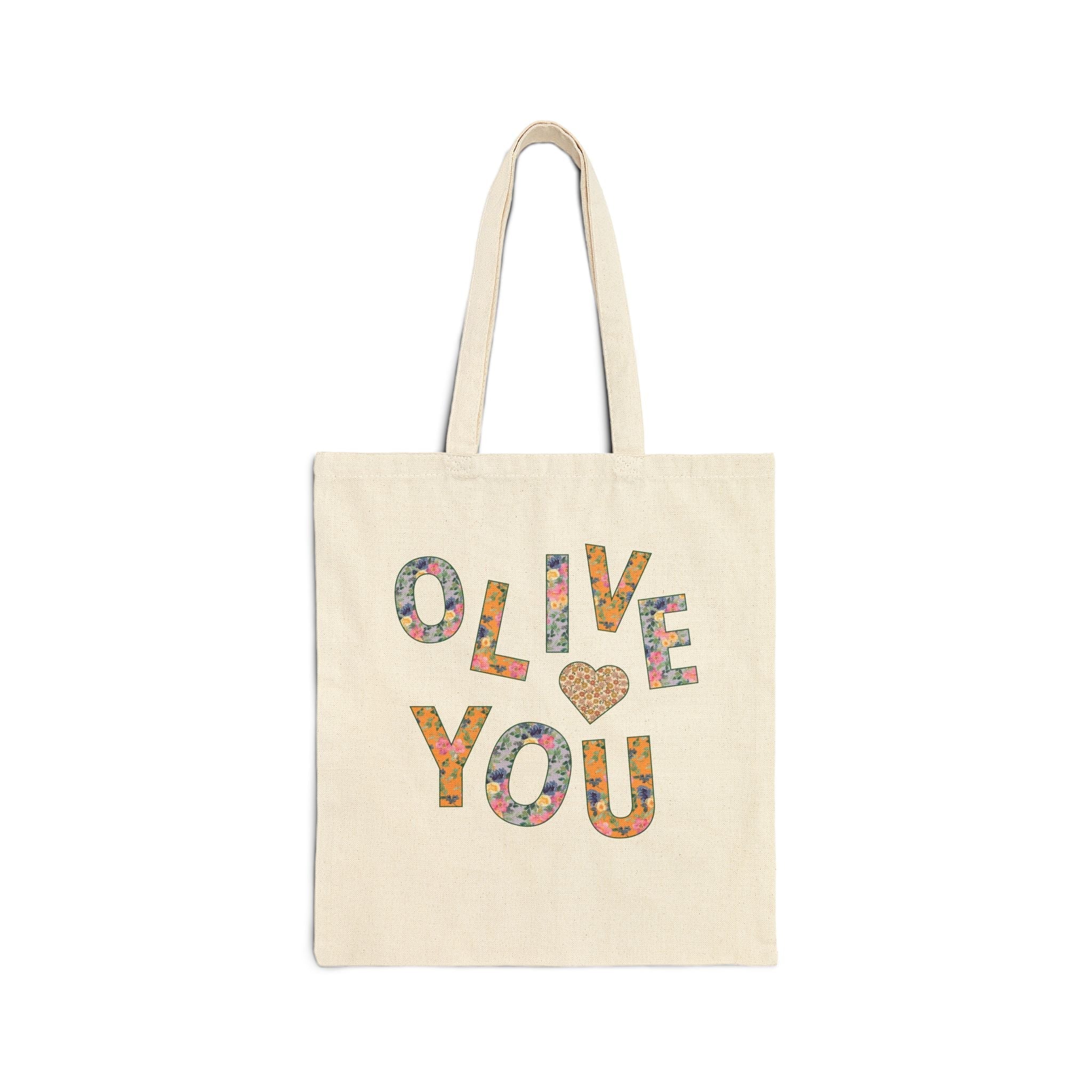 Cute Olive You Tote Bag
