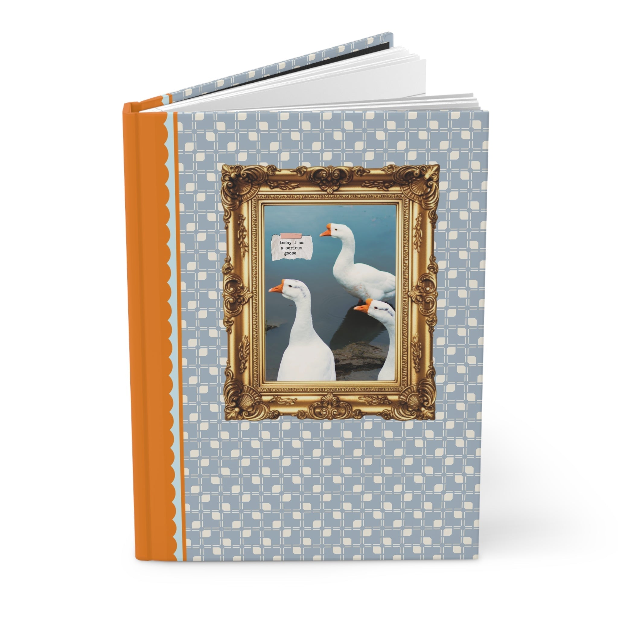 Cute Serious Goose Notebook