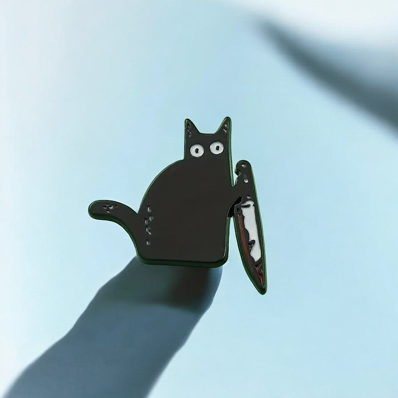 Midnight Mischief  Kitty Enamel Pin