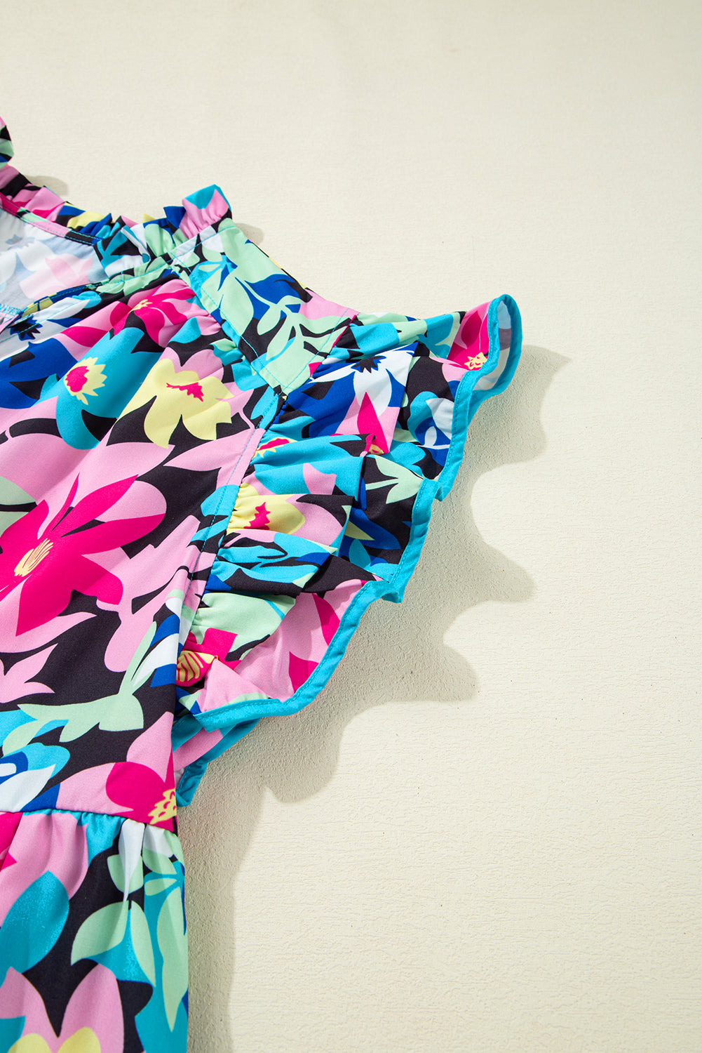 Dani Sleeve Tied Notched Blouse
