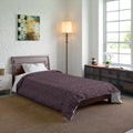 Luxurious Mauve Comforter - Dandelions Design - DipaliZ