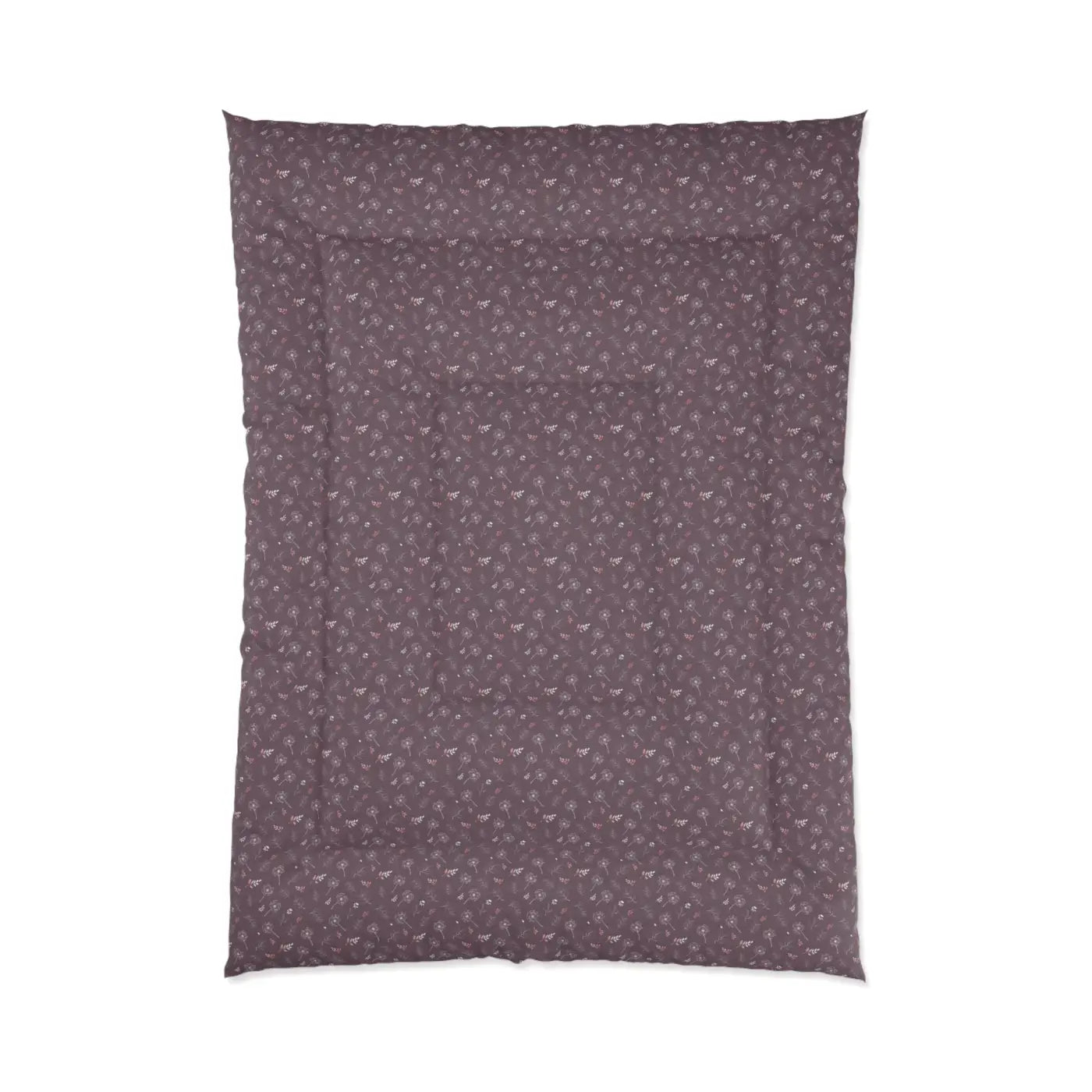 Luxurious Mauve Comforter - Dandelions Design - DipaliZ