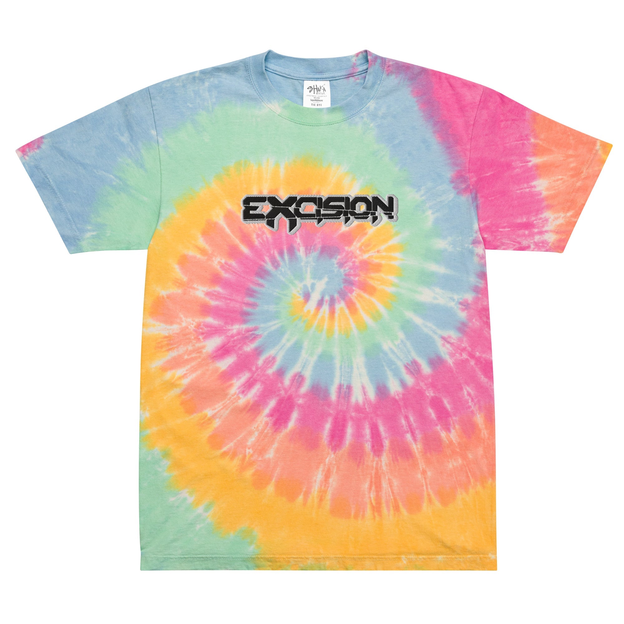 Excision Full Chest Embroidery Tie Dye T-shirt