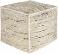 Deckers Rustic Striped Rectangular Pouf - Clearance