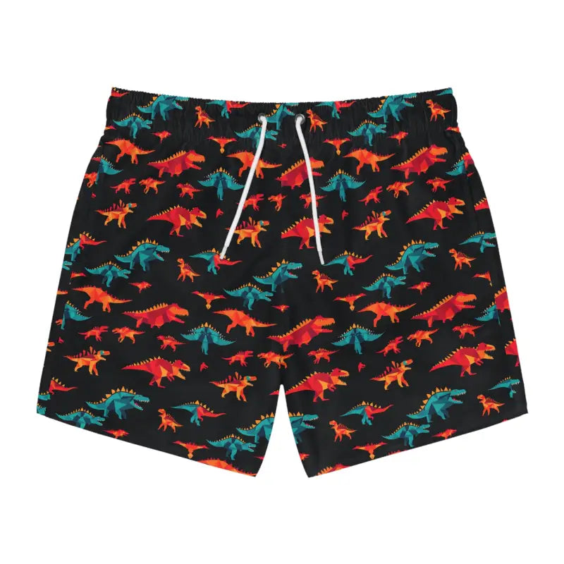 Ocean State Styles Dinosaur Print Swim Trunks Unisex
